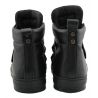 HIGH-TOP SNEAKERS BLACK CALF BLACK STAR STRAP