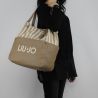 Borsa shopping Liu Jo indiana beige e tortora N18220 T7114