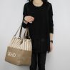 Borsa shopping Liu Jo indiana beige e tortora N18220 T7114