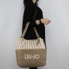 Borsa shopping Liu Jo indiana beige e tortora N18220 T7114