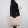 Borsa Shopping reversibile Patrizia Pepe nera e beige 2V5452 AV63